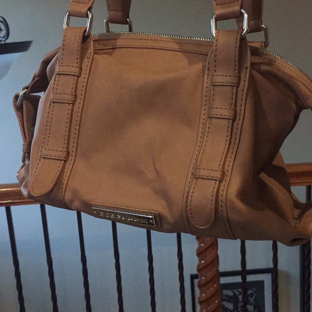 BCBGeneration Camel Leather Tote